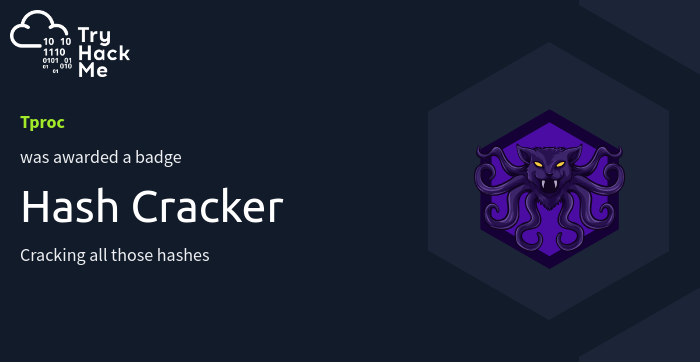 Hash Cracker Badge